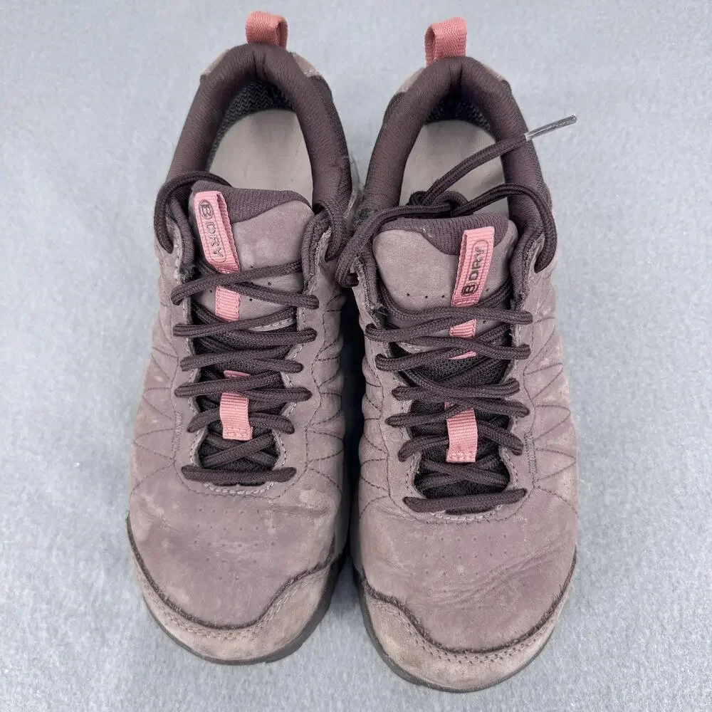 Oboz Shoes Womens Size 5.5 Brown Nubuck Waterproof Hiking Trail Comfort Sneakers